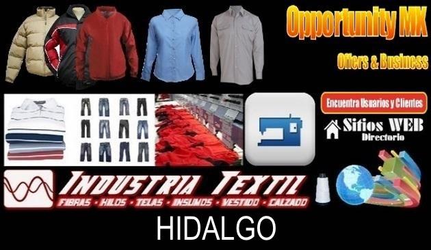Hidalgo directorio sitiosweb industria textil
